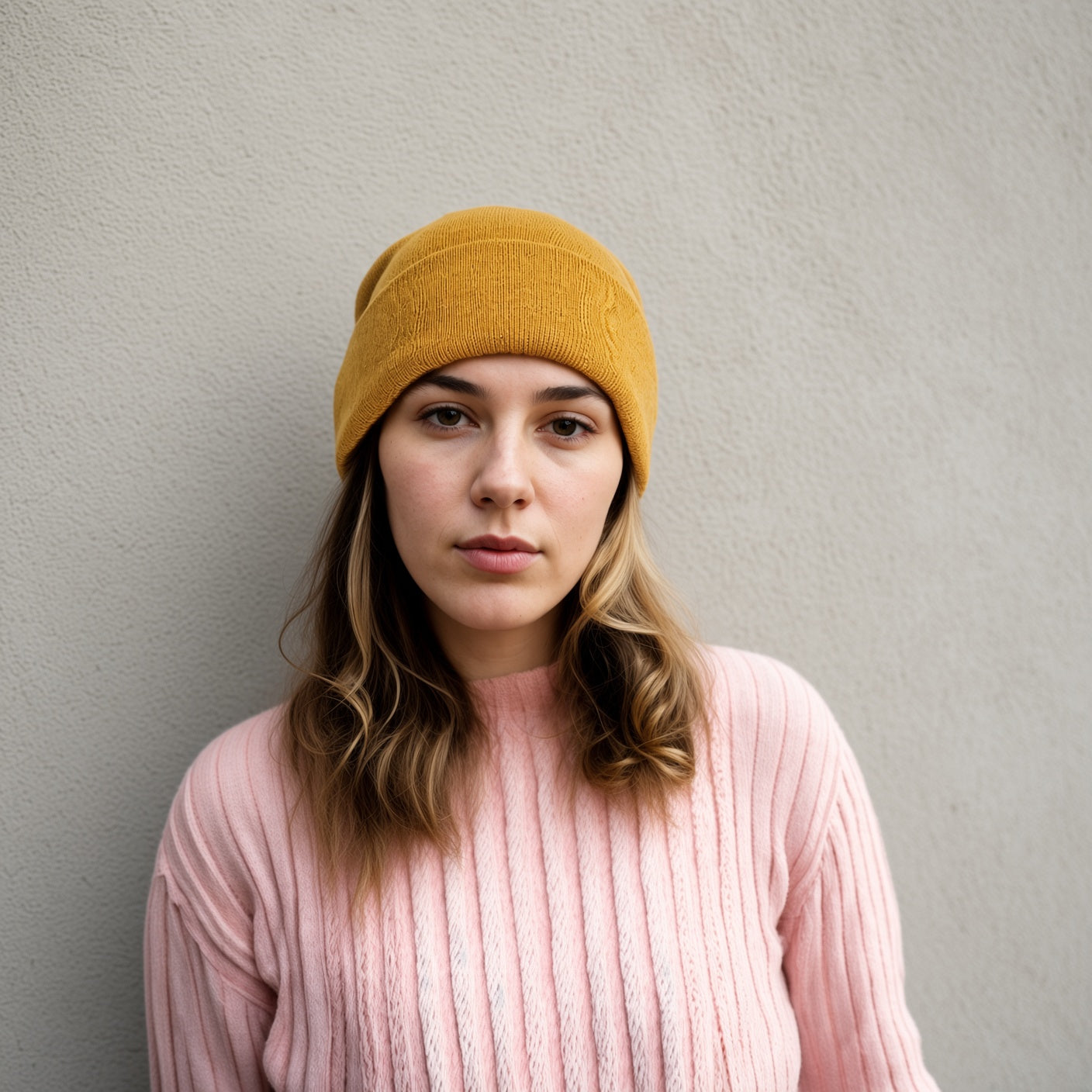 EMF Blocking Wool Beanie - Yellow
