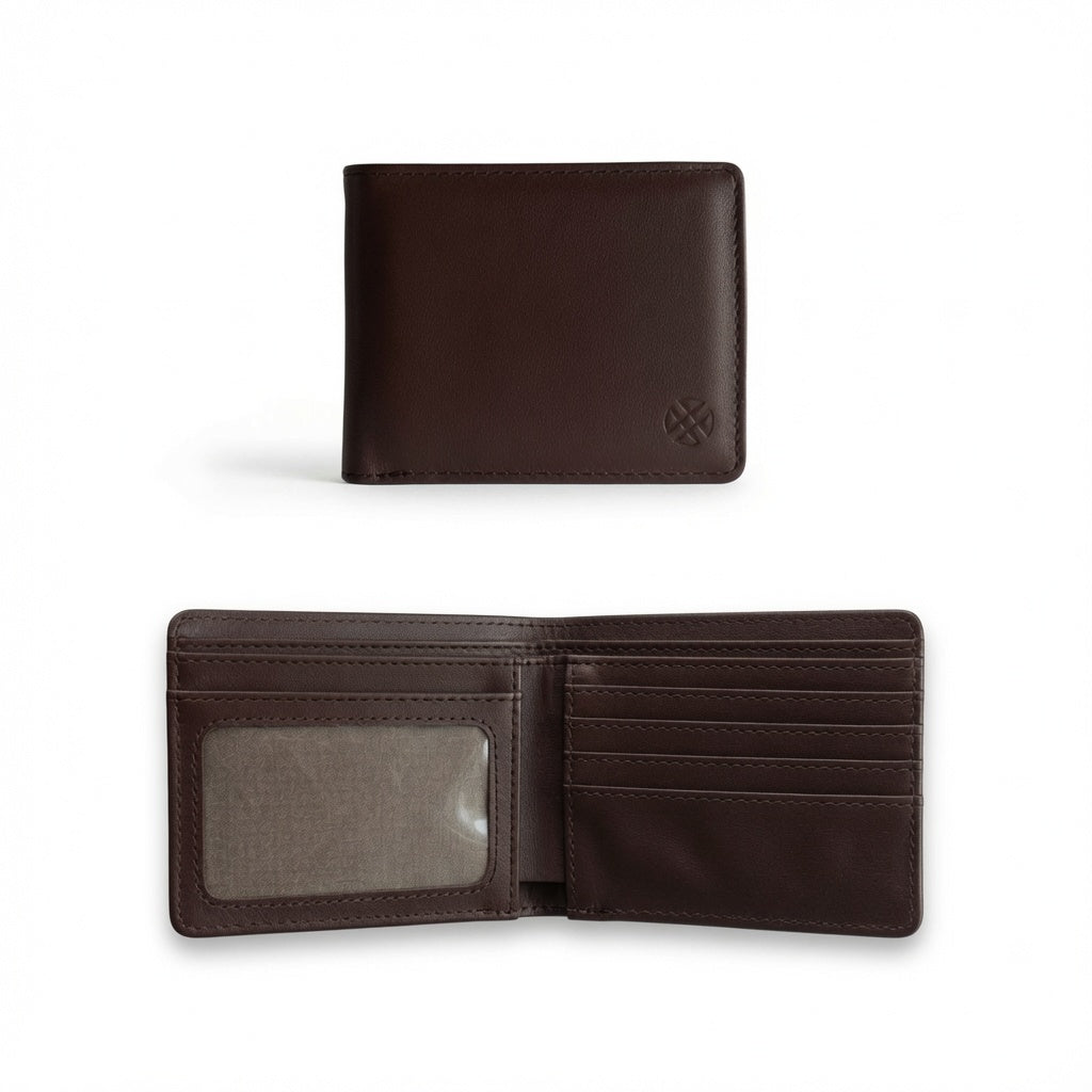 Men's RFID Bifold Wallet - Brown