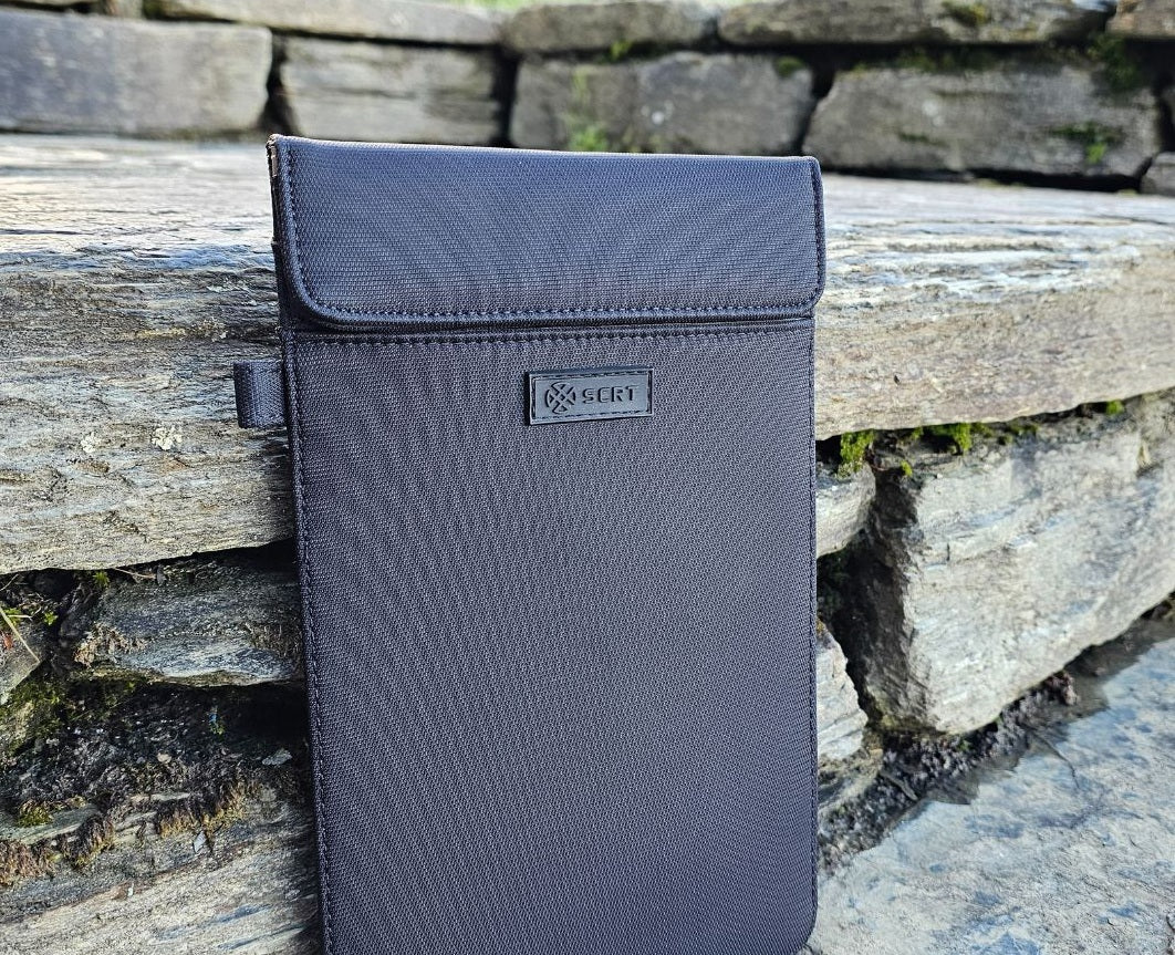 Faraday Phone Pouch - Large 19X12.5cm - Privacy & EMF Protection - SECRET - It's your choice