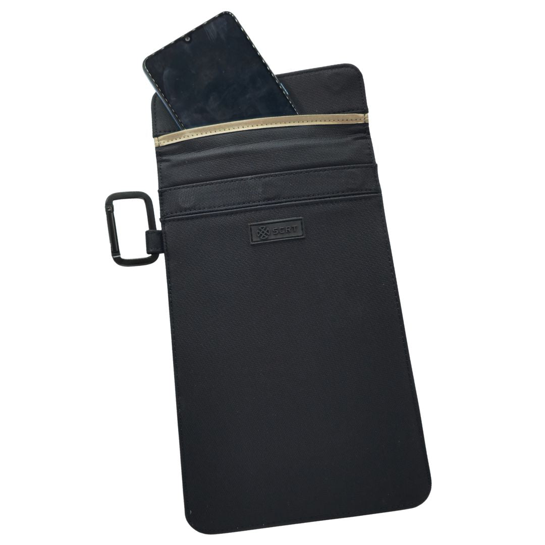 Faraday Phone Pouch - Large 19X12.5cm - Privacy & EMF Protection - SCRT - It's your choice