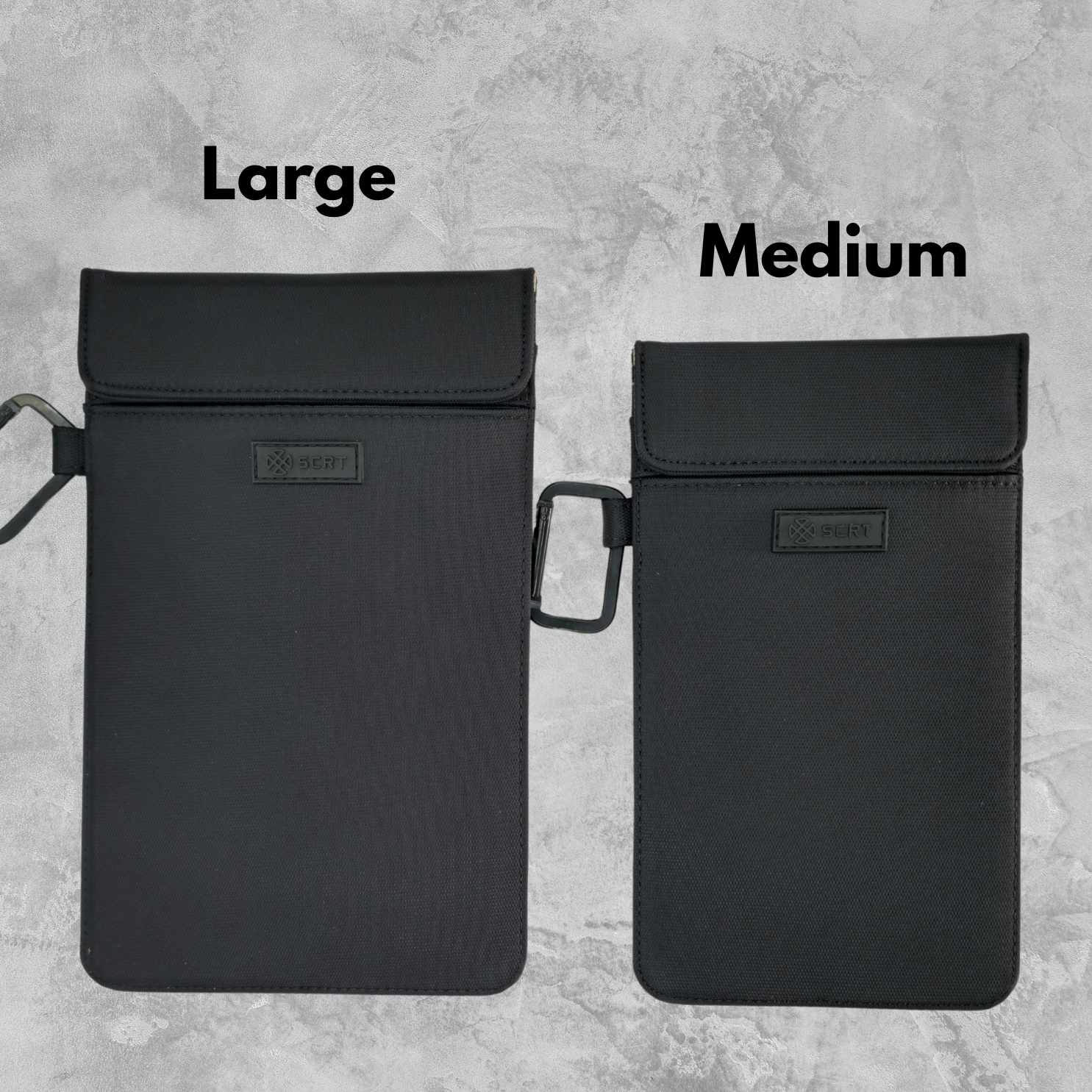 Faraday Phone Pouch - Two Sizes - Privacy & EMF Protection - SCRT - It's your choice