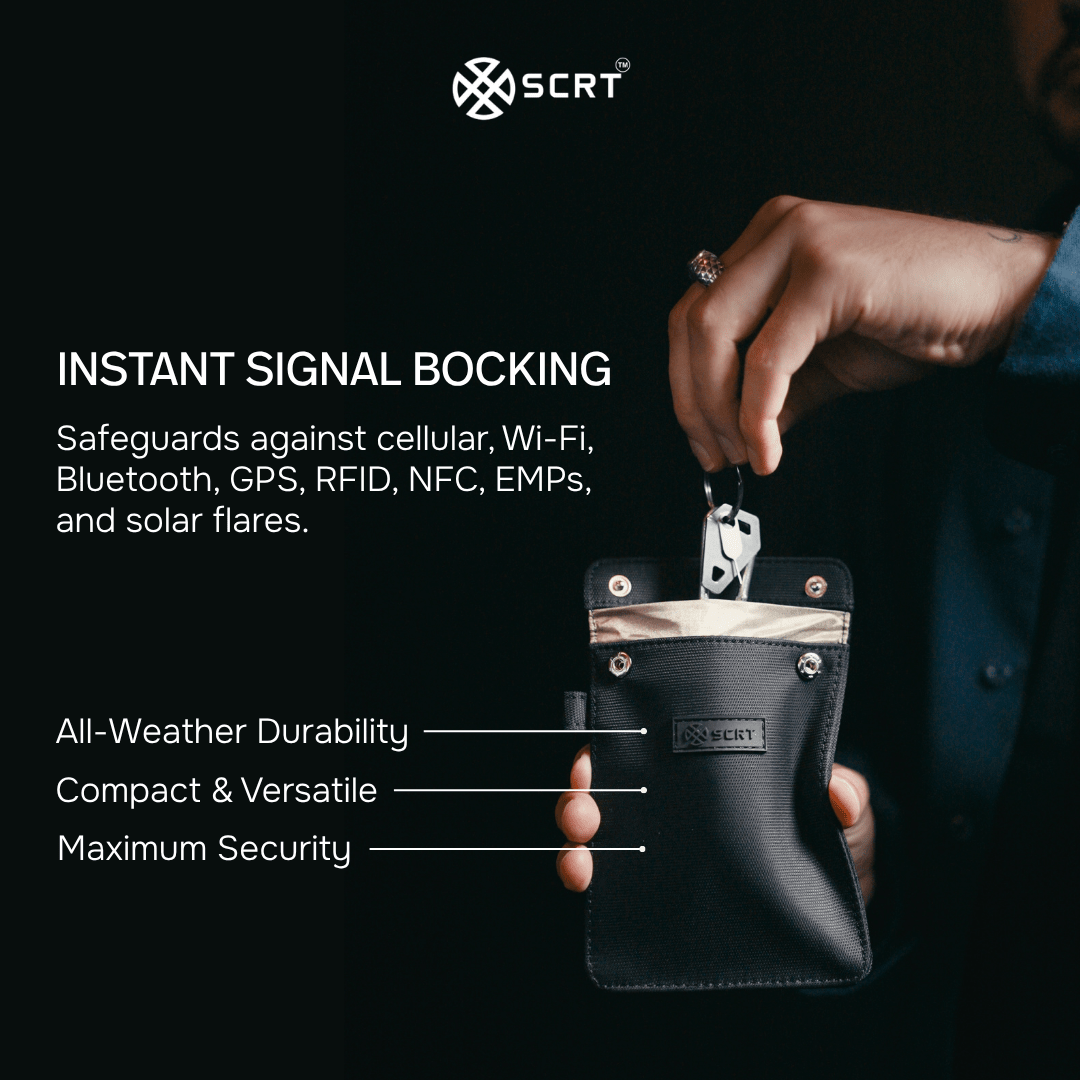 Key Fob Faraday Bag - SCRT - It's your choice